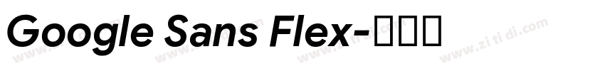 Google Sans Flex字体转换